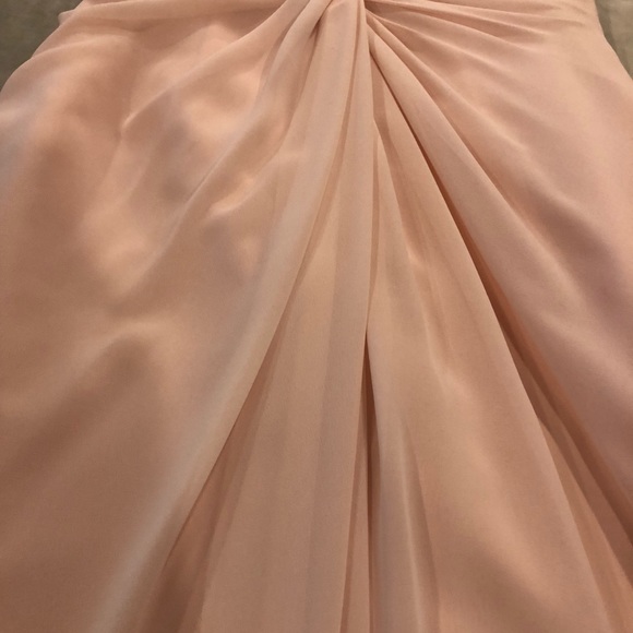 Floor length gown- blush /pink  evening gown. - Picture 4 of 8